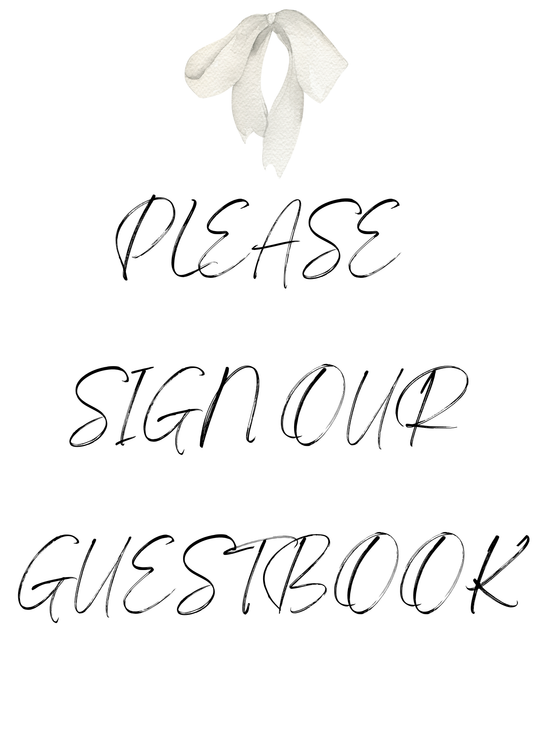 Bow Wedding Signs DD