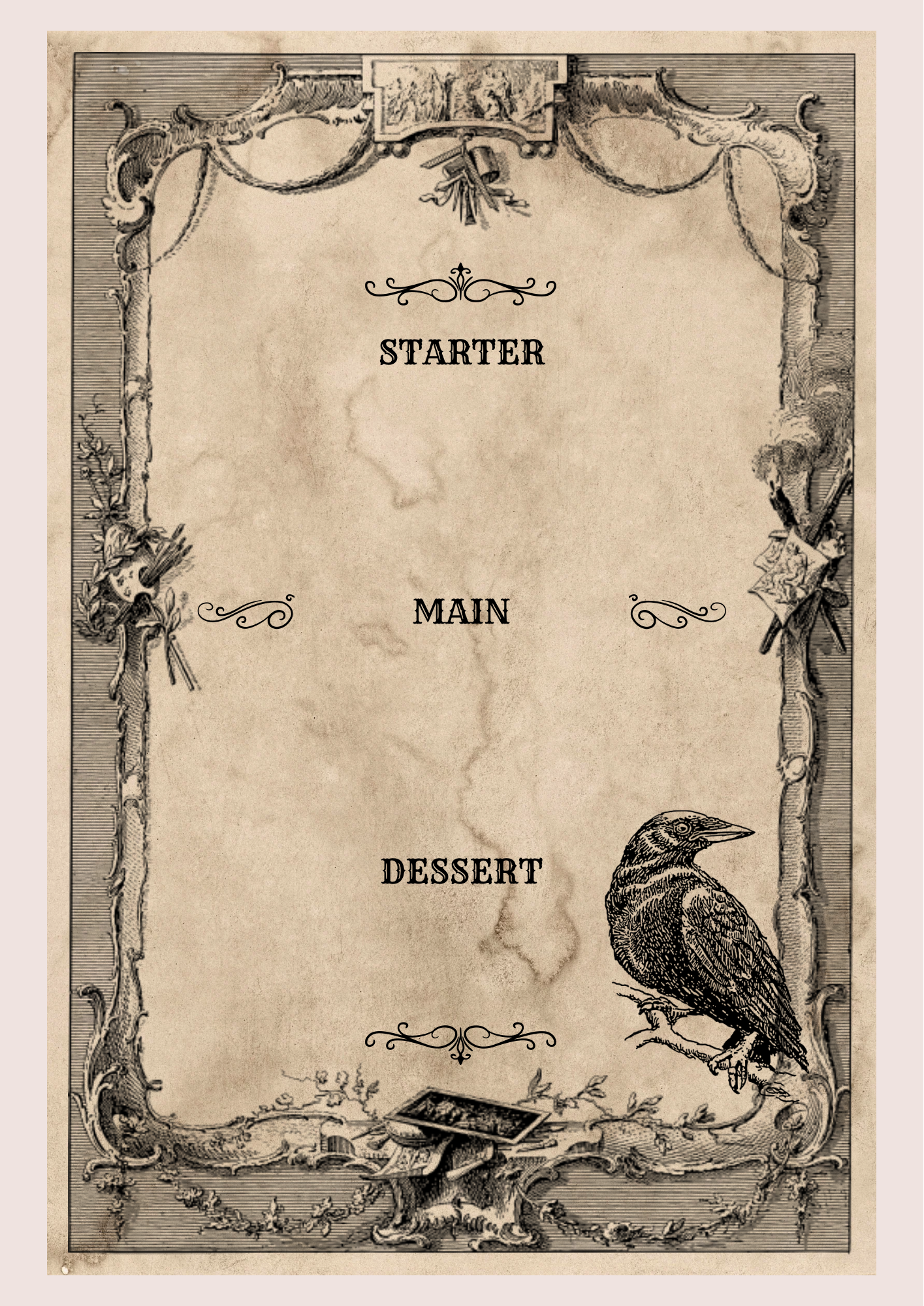 Gothic Menu