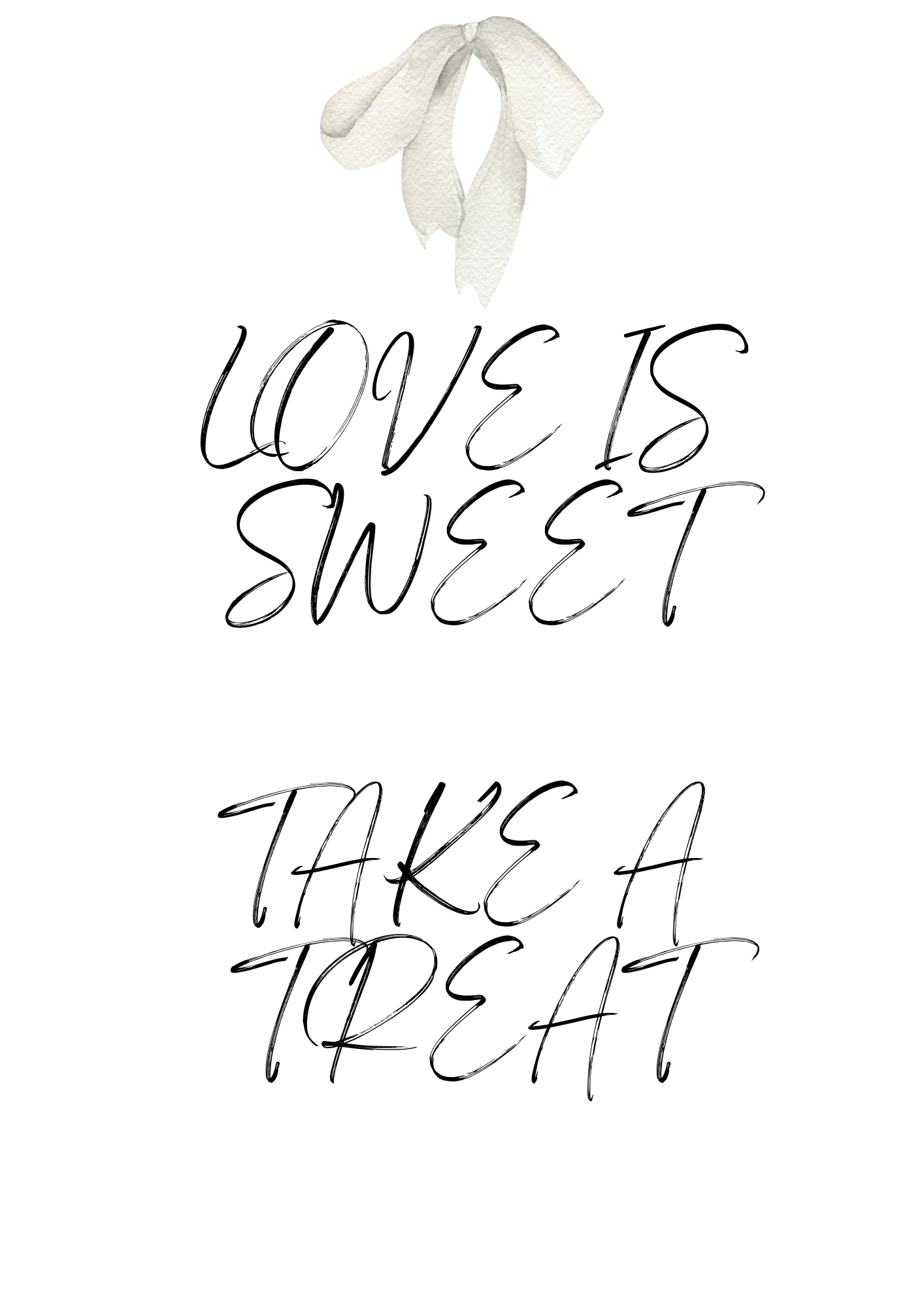 Bow Wedding Signs