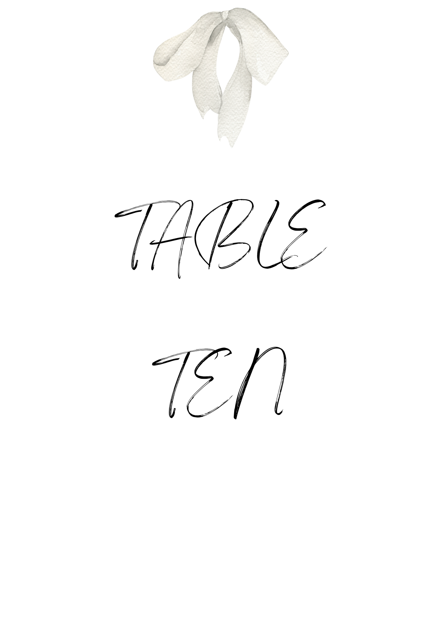 Bow Table Sign's