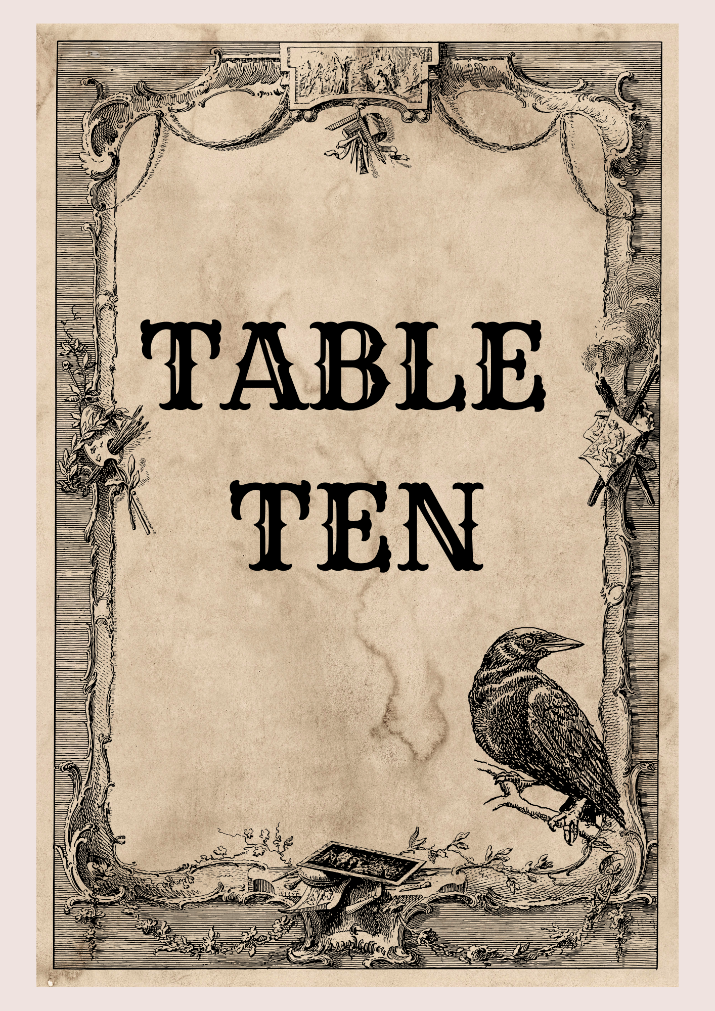 Gothic Table Sign's