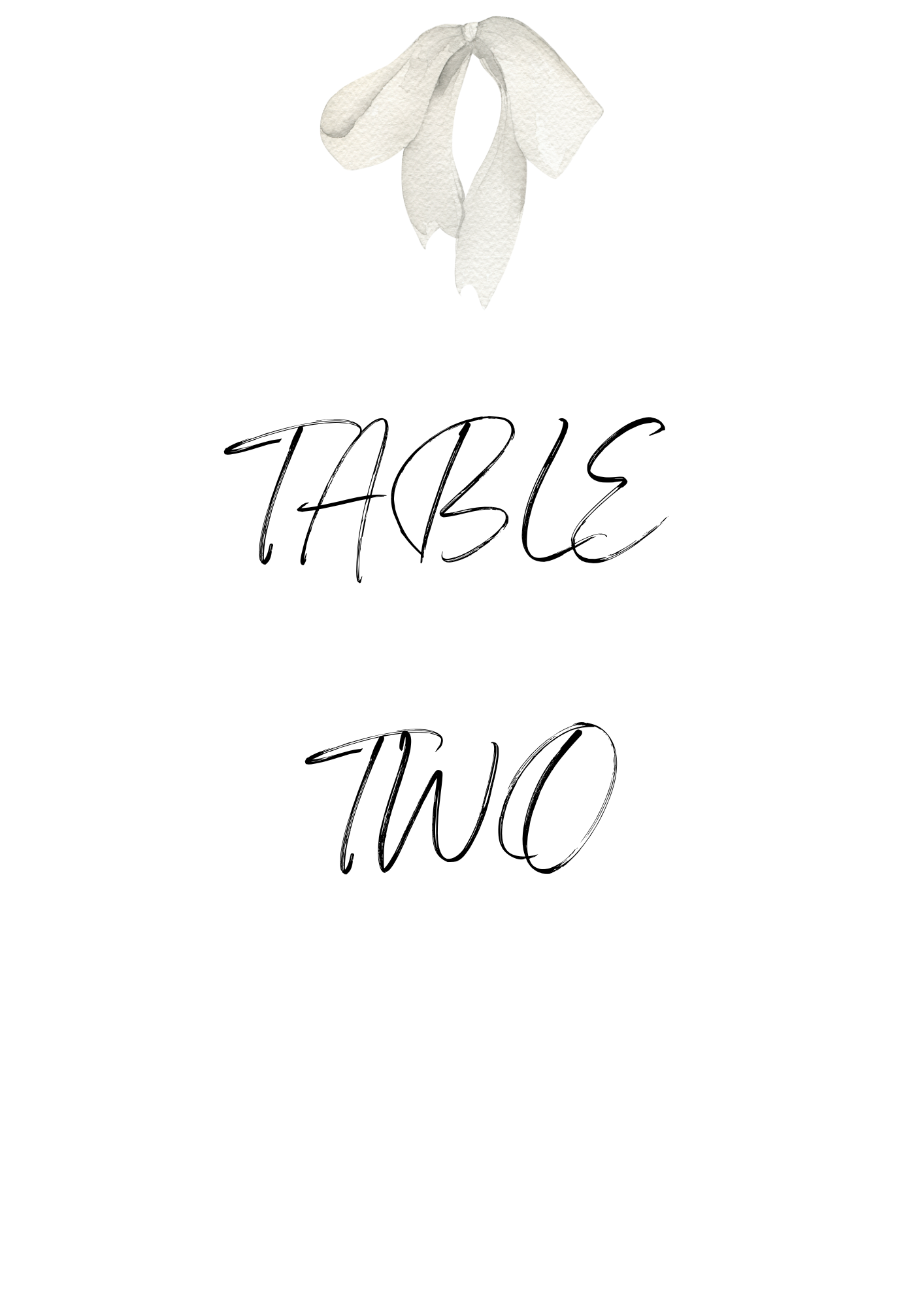 Bow Table Sign's