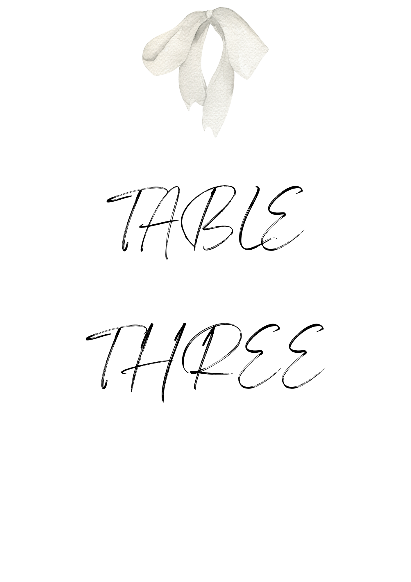 Bow Table Sign's