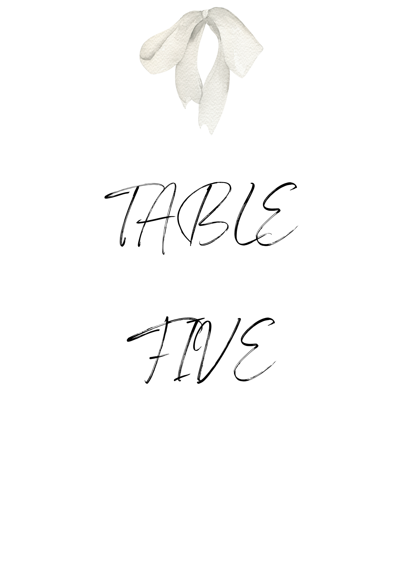 Bow Table Sign's