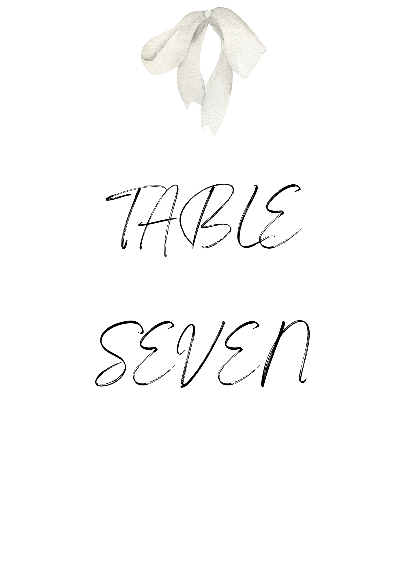 Bow Table Sign's
