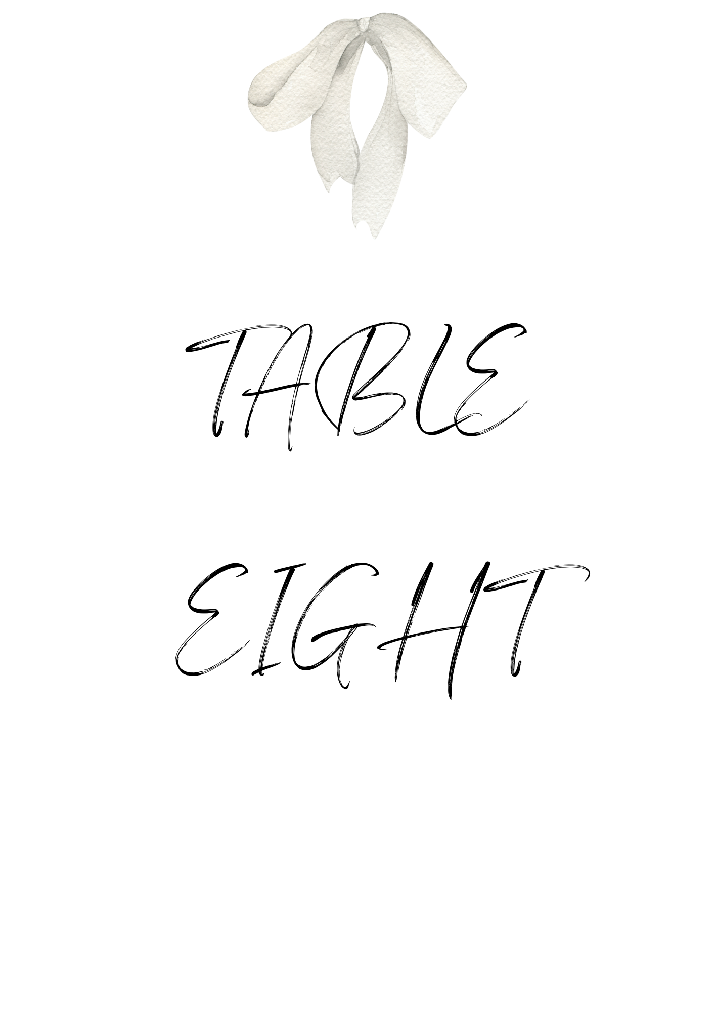 Bow Table Sign's