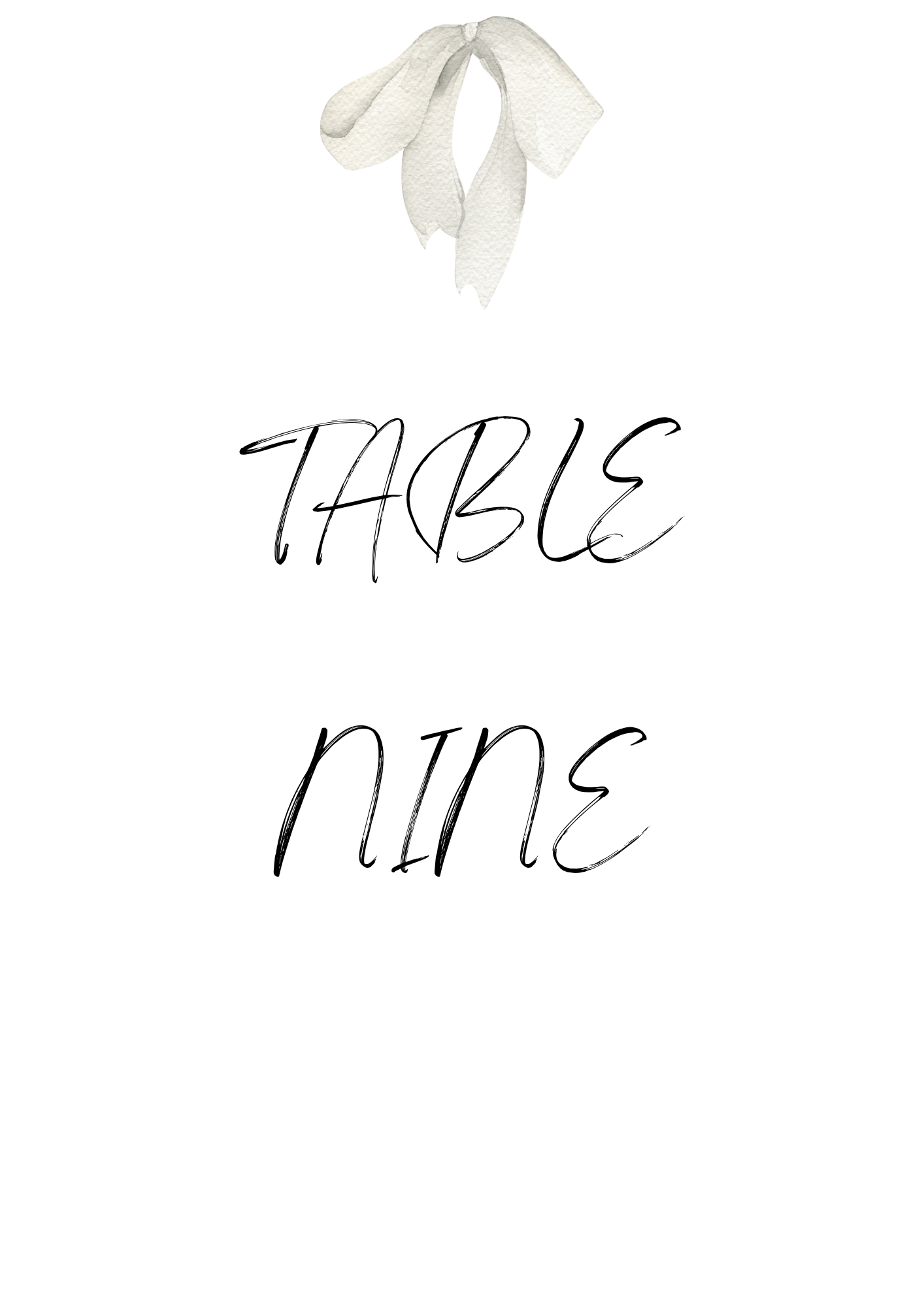 Bow Table Sign's