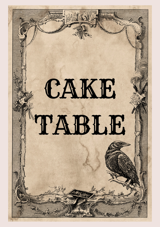 Gothic Wedding Signs