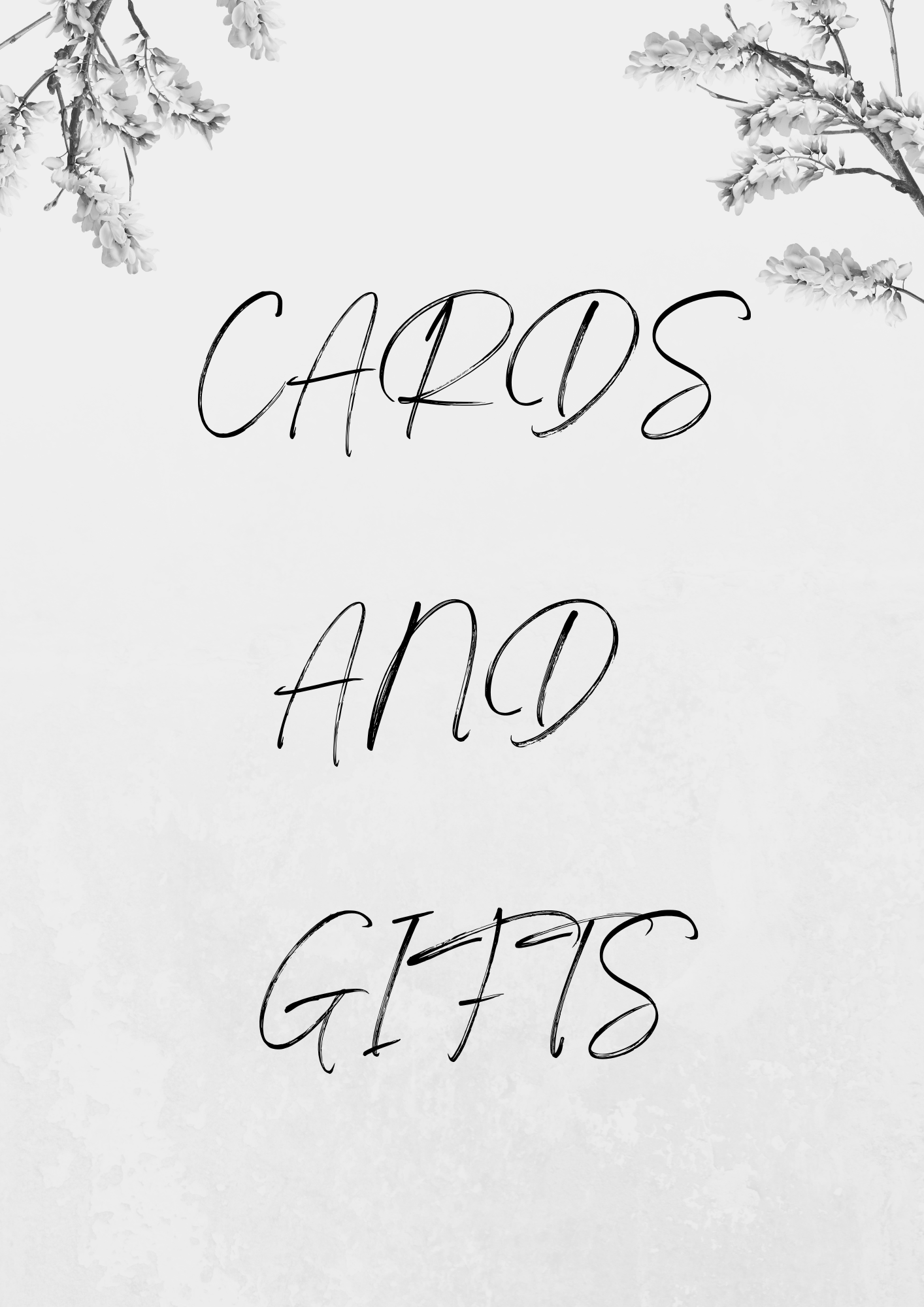 Black and White Wedding Signs