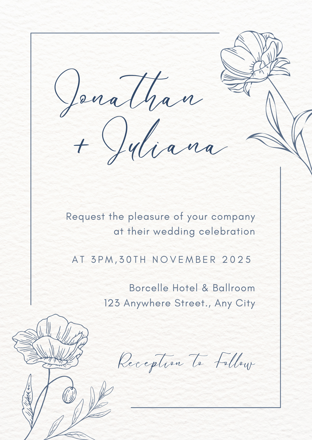 Minimalist Wedding Invitation