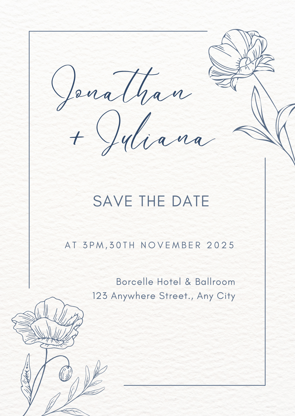 Minimalist Save The Date