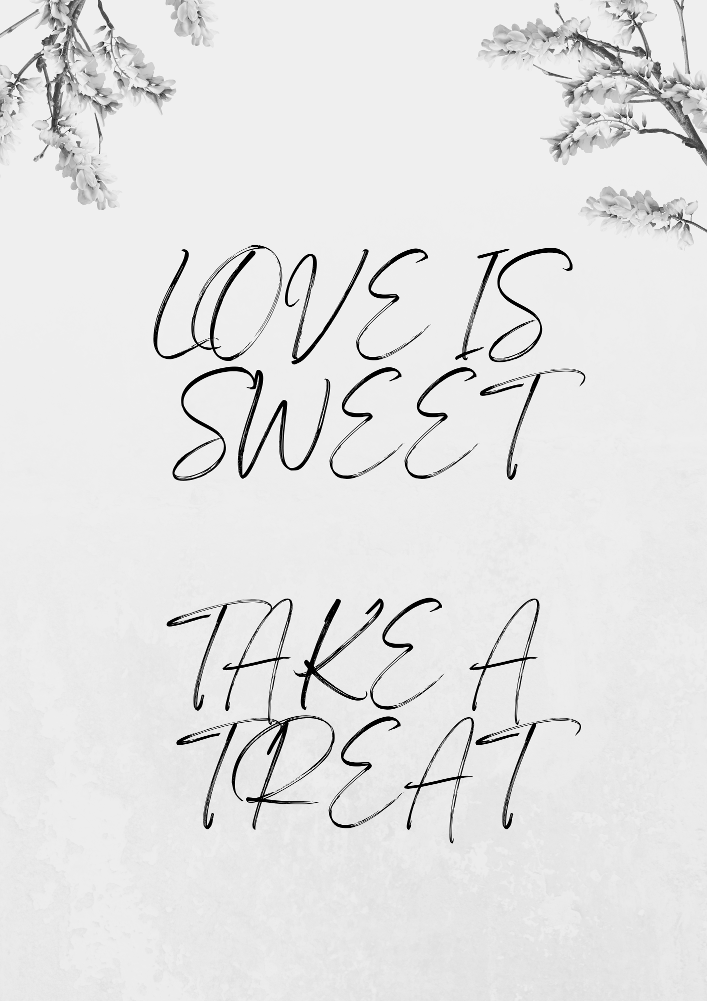 Black and White Wedding Signs