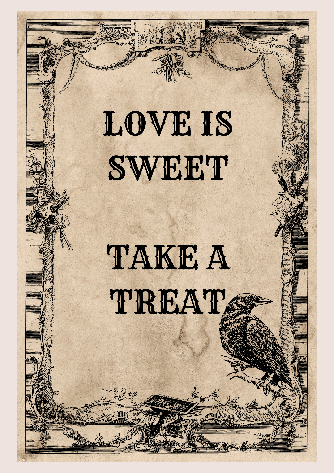 Gothic Wedding Signs