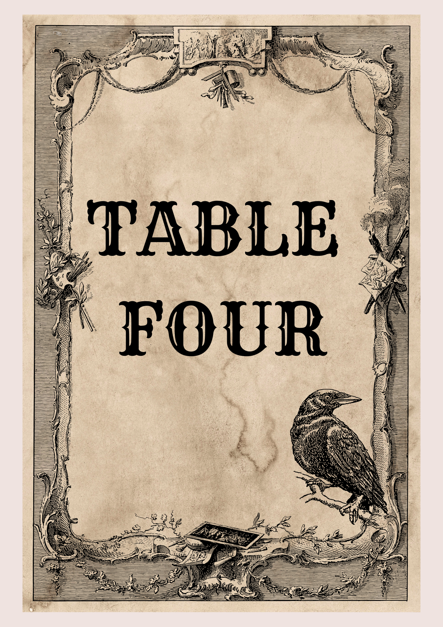 Gothic Table Sign's